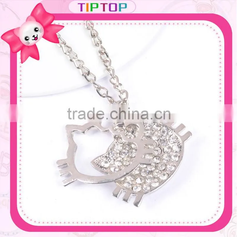 Zinc Alloy Lovely Cat Shape Kid's Necklace