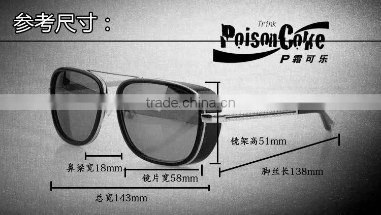 IRON MAN 3 Matsuda RAY Same Model 3023 TONY Sunglasses Designer Brand Sun glasses Men Sports Eyewear Cool Aviators +package