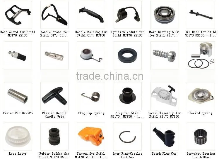 MS170 chain saw parts(all kind of chainsaw parts can be provided)