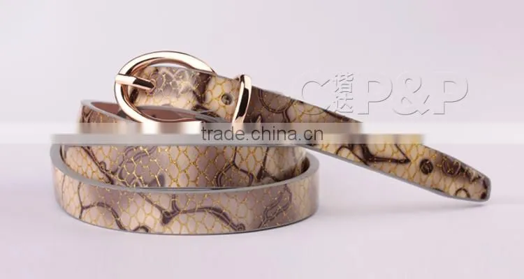 Genuine python snake skin leather belt manufacturer in Guangzhou