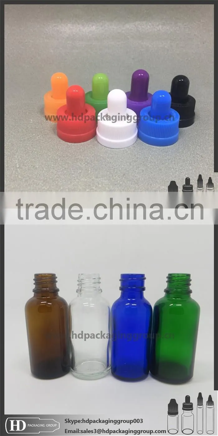 HD 30ml clear olive oil bottles dropper bottle eliquid dropper glass bottle