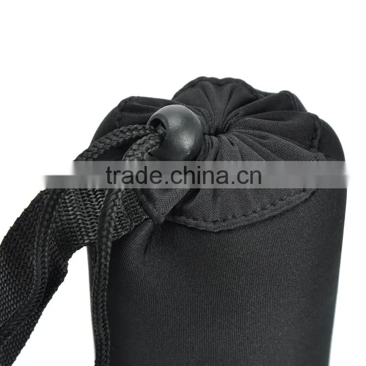 wenzhou popular 2015 hot sell drawstring bags insulated neoprene bottle sleeve