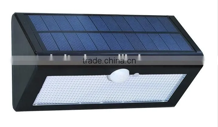 IP65 powerful solar motion sensor light solar wall lights solar fence lights with 38leds