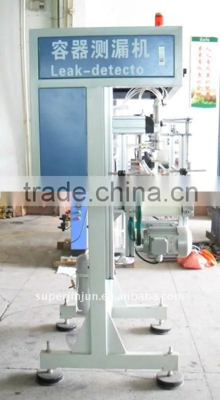 HDPE plastic bottle leak tester