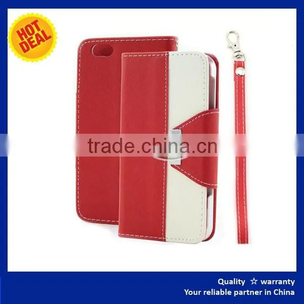 Economical and Practical mix color leather cell phone case for iphone leather case