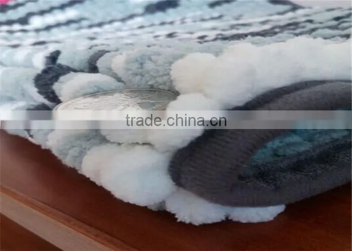 washable fluffy shing noodle chenille bath mat