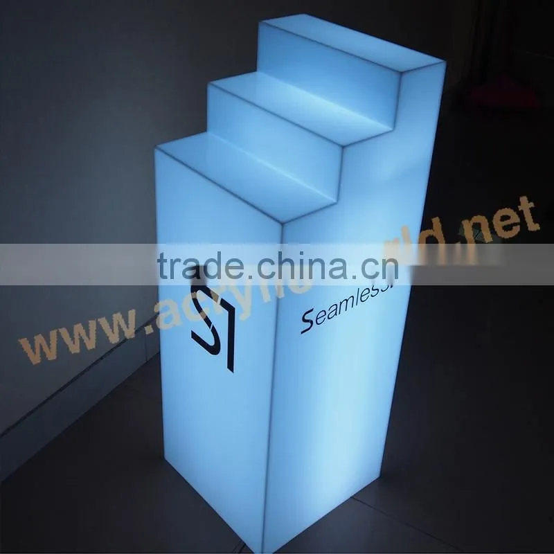Lightbox big Display Plinth/Lightbox Plinths/Acrylic LED big display standee