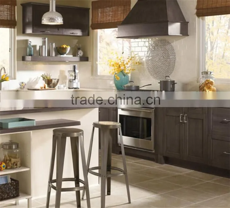 Ready made custom kitchen set furniture with island cabinet