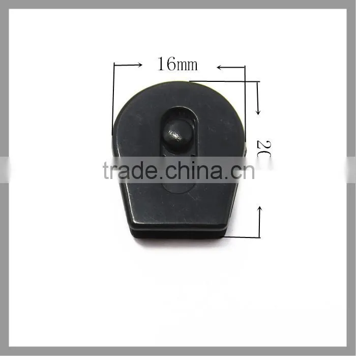 Hot Sale Black Cord Rope Lock Plastic Stopper