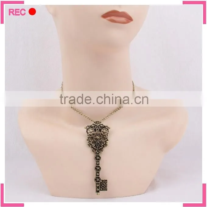 Fashionable new design necklace with key pendant, meaningful pendant necklace