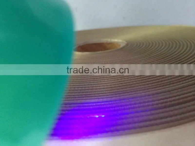 High quality customized anti-counterfeiting ribbon, 100% polyester double face woven ribbon