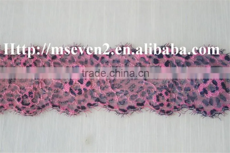 good looking 100% elastic spun lace eyelash lace trim in multiple color for choosing