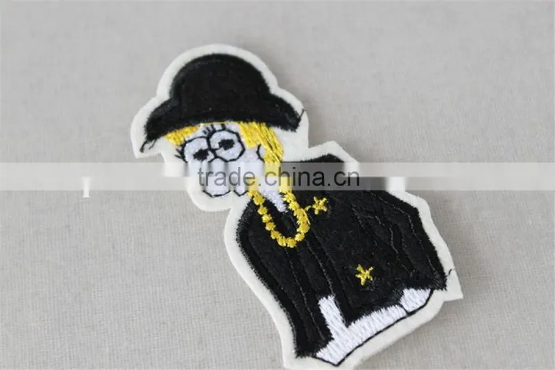 funny design jeans patches custom patch sew on patches custom embroidery patch for school uniform