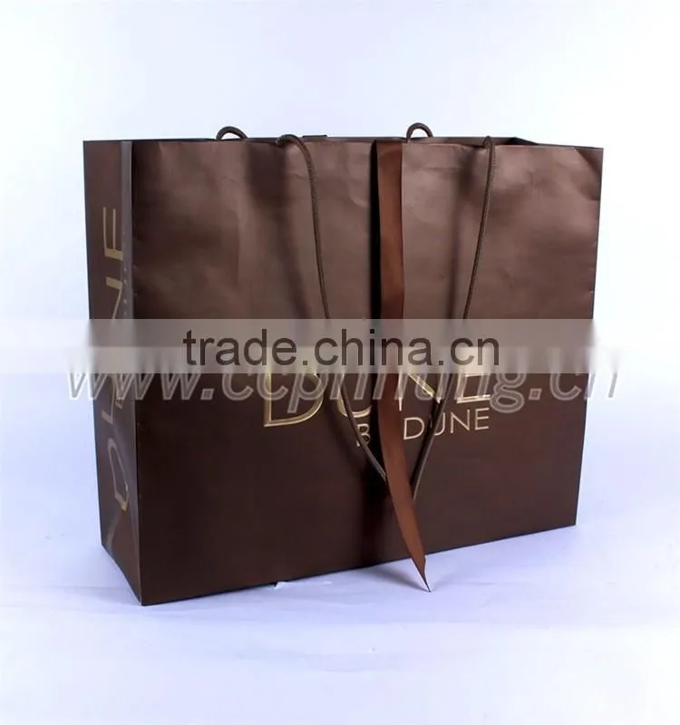 cheap brown kraft paper shoe bags with handles