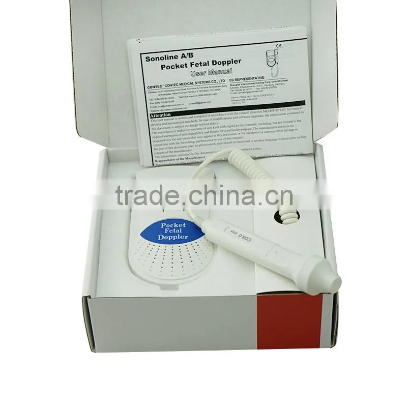 Fetal Doppler 3MHz with LCD Display optional 8Mhz RFD-B2 Sonoline B fetal heart rate monitor