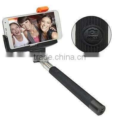 Bluetooth Selfie Remote Shutter + Extendable Handheld Monopod For iPhone Android
