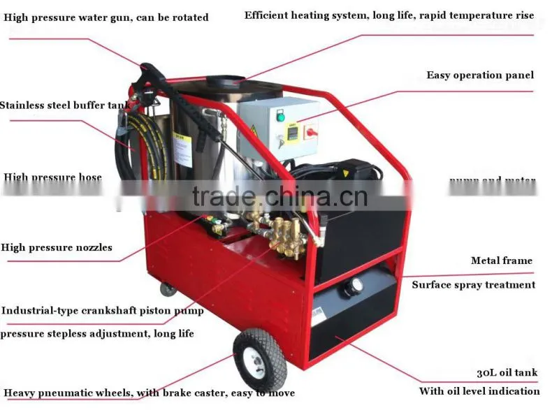 2013 mobile industry diesel hot water high pressure motor oil cleaning equipment