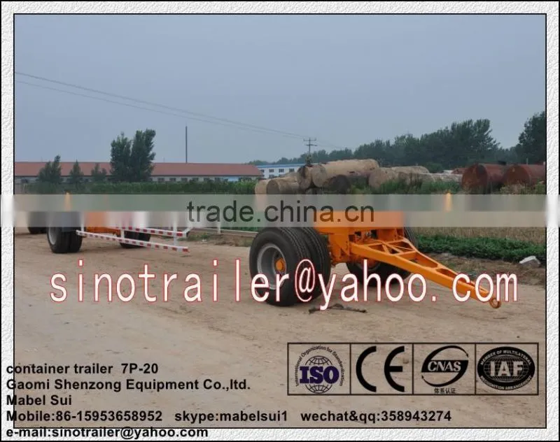 plat skeleton 40ft container trailer