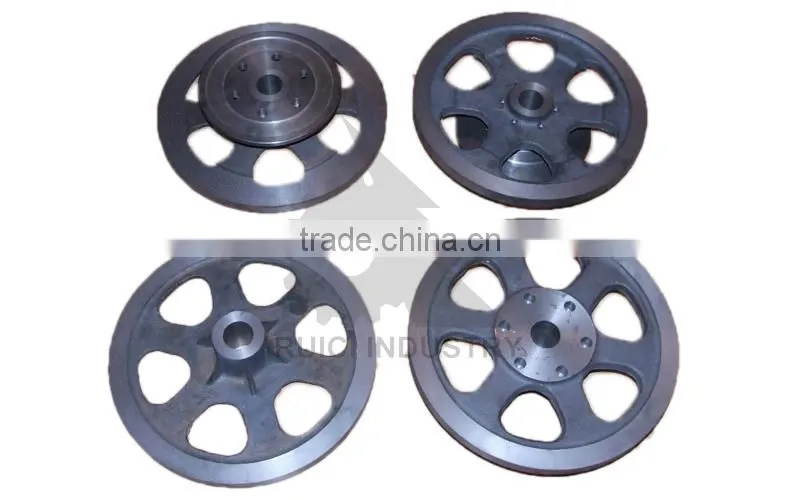 china ISO 9001 high quality casting iron traction sheave/elevator traction sheave