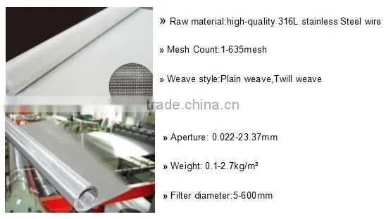New design ss filter wire mesh with CE certificate
