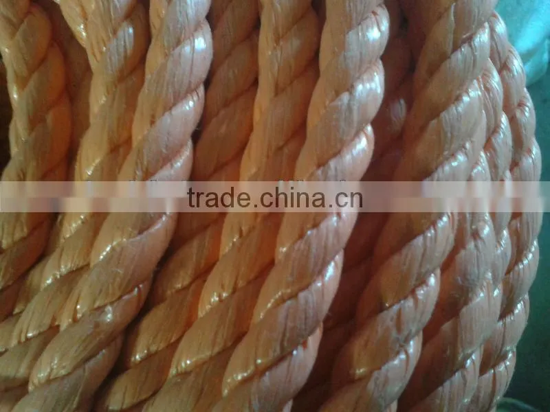 pp 4mm 3 strands twisted splitfilm rope new