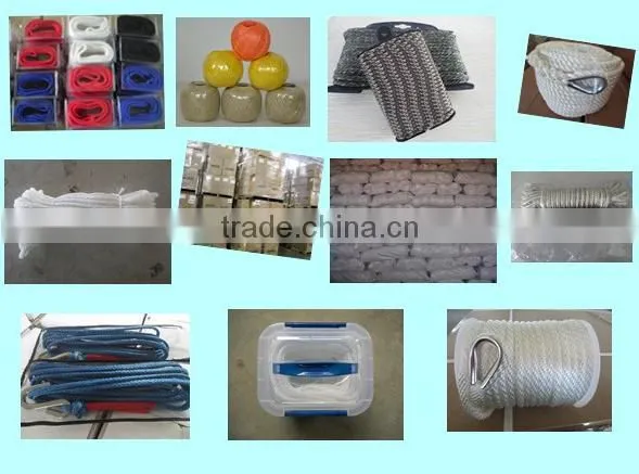 3 inch diameter 6 strand nylon mooring rope/Polyamide climbing rope