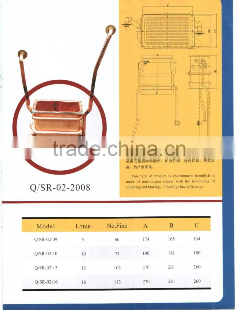 BITHEMIC GAS BOILER HEAT EXCHANGER