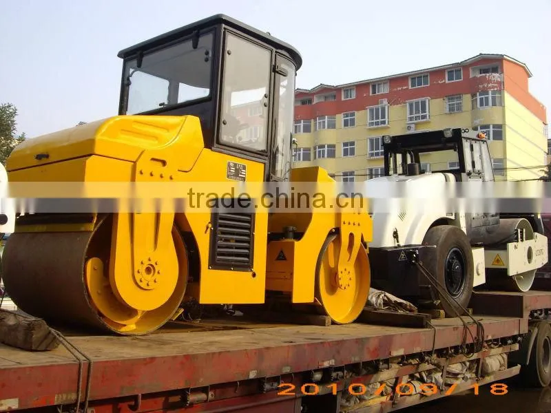 Hot double drum vibratory and oscilating road roller,6 ton road roller