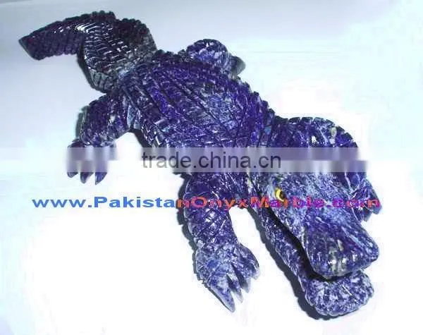 Excellent quality Pakistani hande Made NATURAL 2017 New Items ANIMALS CARVING LAPIS LAZULI HANDICRAFTS