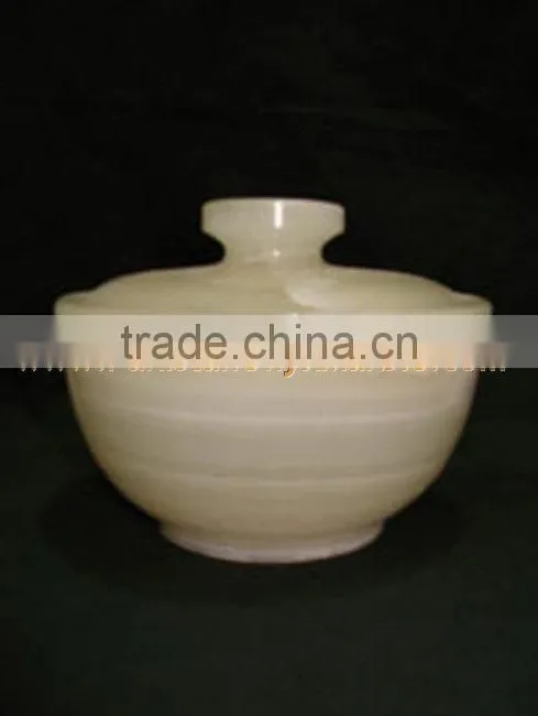 GOOD QUALITY FACTORY PRODUCUNG ONYX CANDY JARS POTS HANDICRAFTS