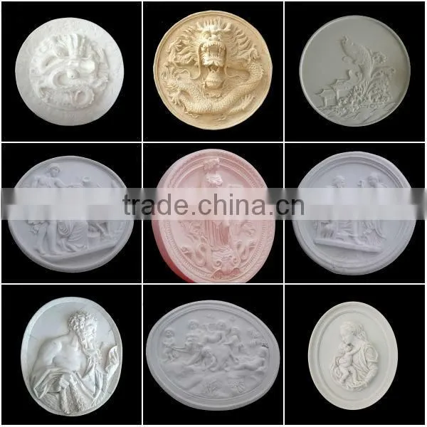 Luxury Marble Flower Relief Carving