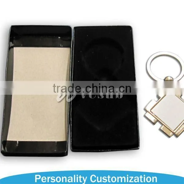2015 best sale Sublimation promotional gift keychain/zinc alloy keychain/mental keychain