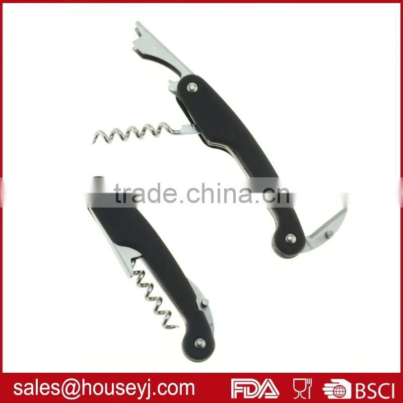 soft grip handle waiter's corkscrew wine opener