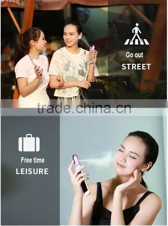 Lazy Mini Mobile Moisture Supplier Portable Facial Beauty Spay Moisturizer Humidifier For Wholesale