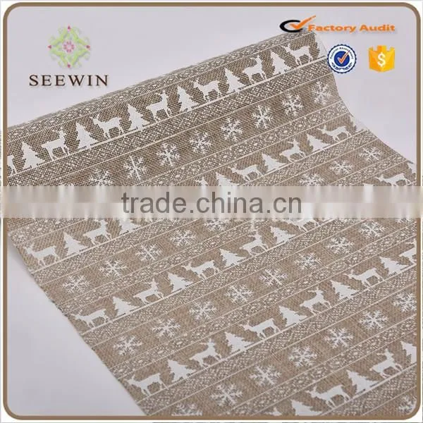 Popular Printed linen roll for wrapping flower packing