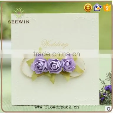 hollow iridescent paper wedding invitation card