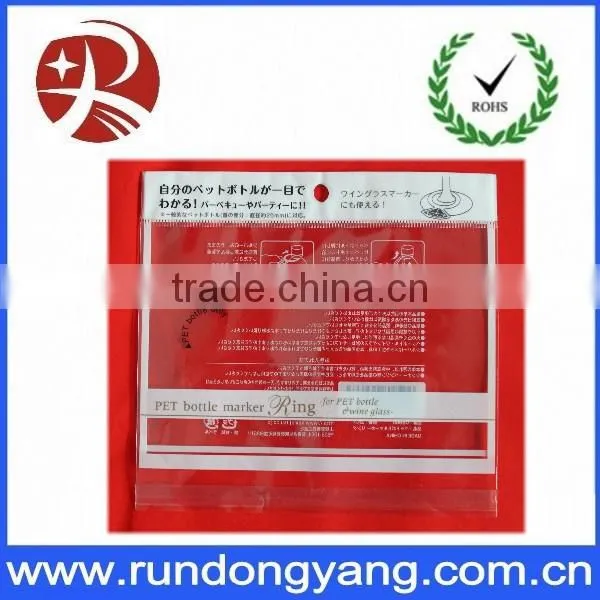 best selling die cut plastic bags with self seal for packing