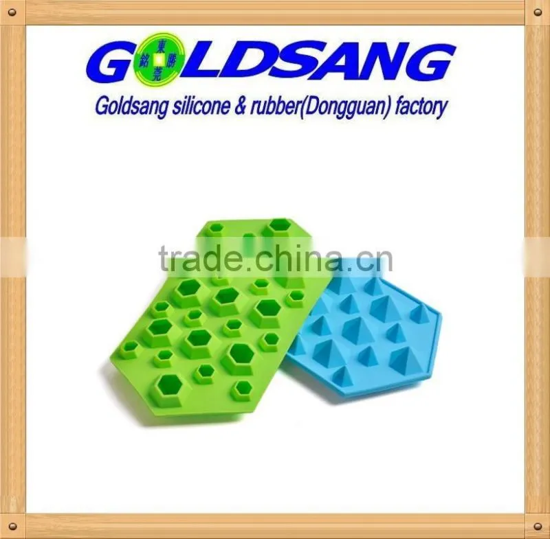Eco-friendly creative silicone diamond ice cube tray