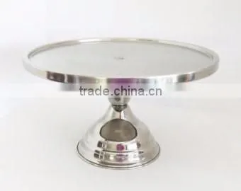 golden powder coated metal cake stand