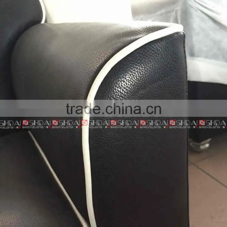 Black and white furniture executive couch living room sofa 9100