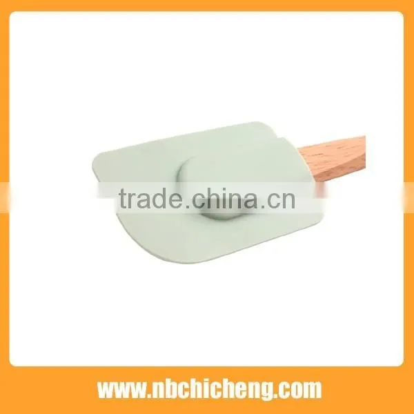 Durable Soft Silicone Kitchen Utensils Eco-friendly Pastry Spatula Silicone Wooden Handle Spatula