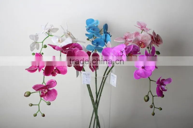 Plastic butterfly orchid artificial butterfly orchid decorative flowers for Promotion