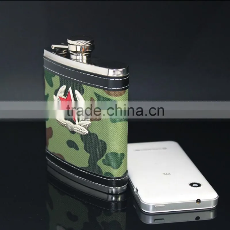 mlb stainless steel hip flask
