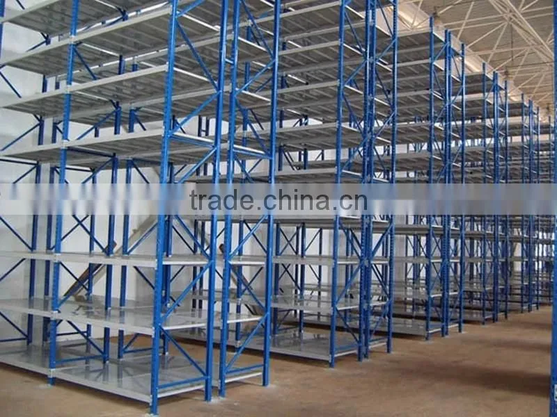 Medium Duty Metal Racking / Storage Rack Warehouse Steel Shelving