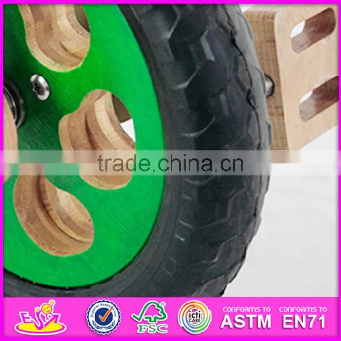 2016 new design children wooden mini toy bike, hot sale kids wooden mini toy bike W16C151