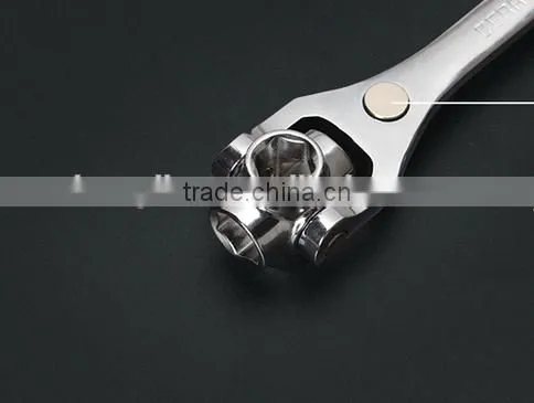 Berrylion Multipurpose Socket Wrench Mirror finished 8 in 1 Socket Wrench