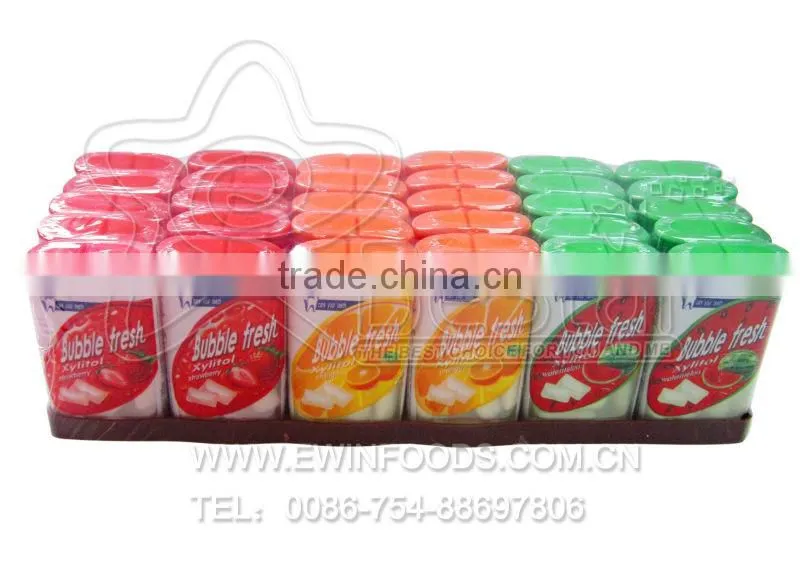 Fruity Flavor Xylitol Bubble Chewing Gum