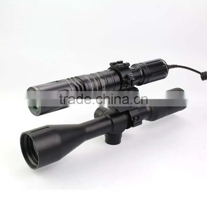 Suzero Output power 20-100mw adjustable Long Distance tactical Green Laser Flashlight Designator Illuminator Torch