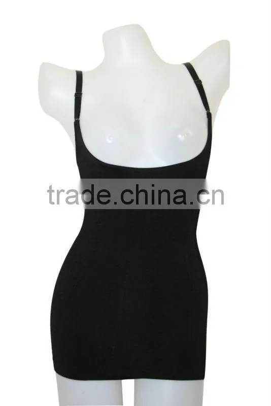 Best popular open bust mid waist slimmer tank top