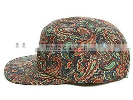Spring causal cap custom 5 panel colorful flat brim hats